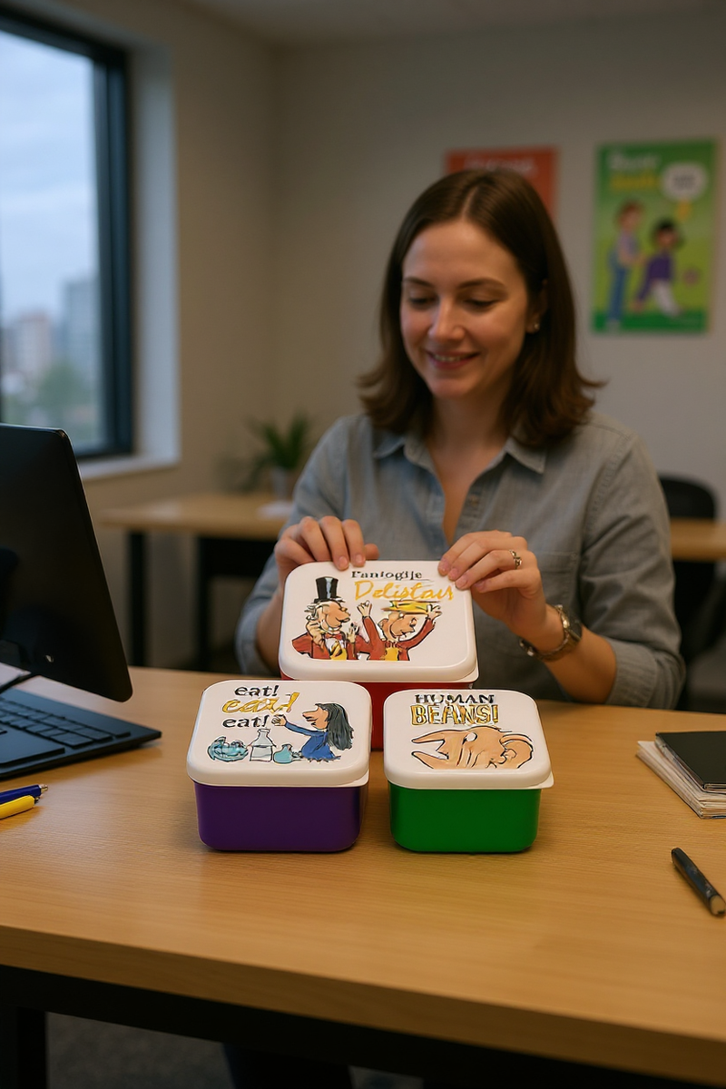 Roald Dahl Whimsical Lunchbox Set