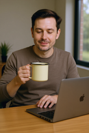 Classic Cream Enamel Camp Mug