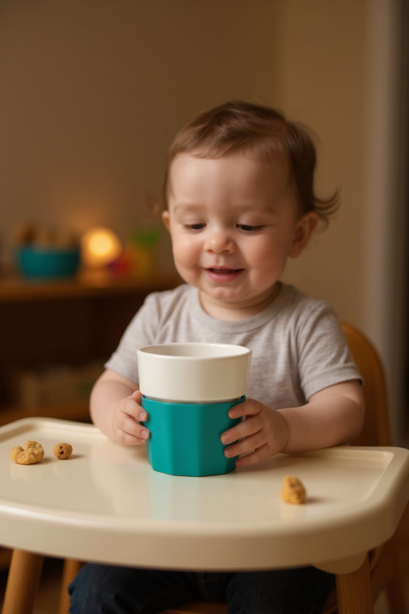 White and Blue Serenity Cup