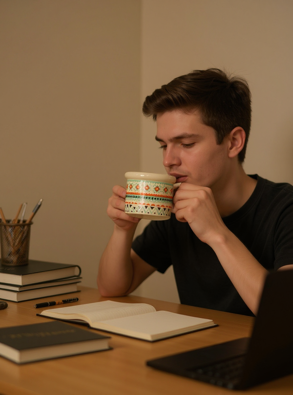 Bohemian Tribal Spirit Ceramic Cup | Gift for Art Lovers