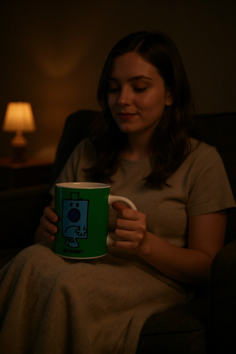 Little Miss Mr. Grumpy Green Mug