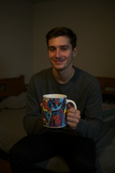 Web-Warrior Spiderman Comic Ceramic Mug | Gift for Marvel Fans