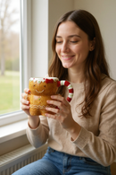 Bowtie Gingerbread Holiday Mug