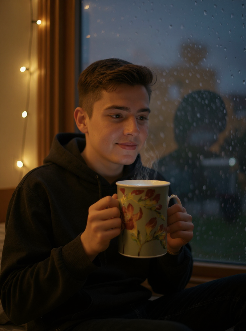 Sunlit Saffron Blossom Mug