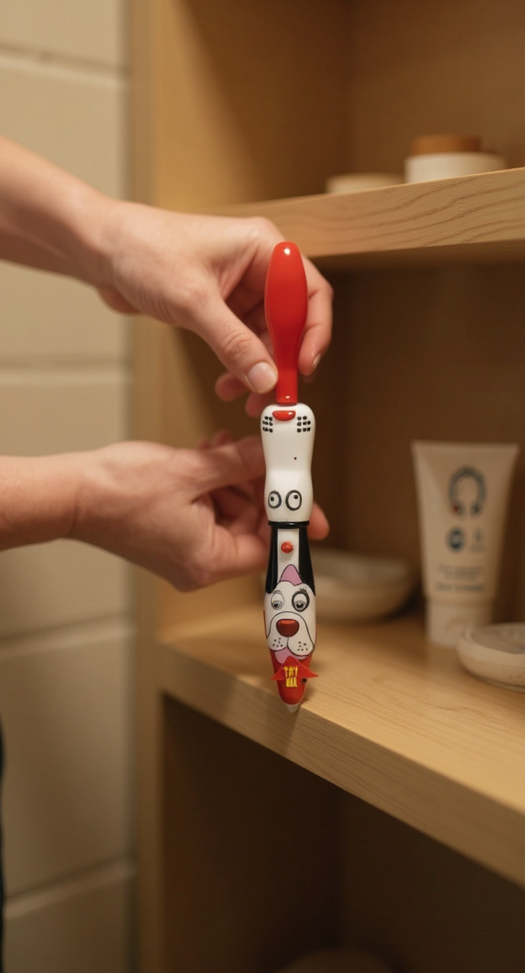 Brush Buddies Talkin Bow Wow Brewster (Dog) Toothbrush- Red