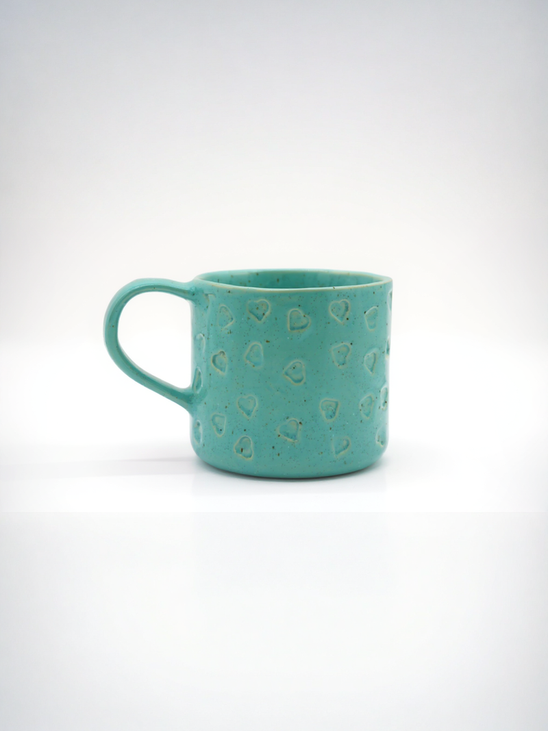 Turquoise Heart Haven Ceramic Mug | Gift for Sentiment Lovers