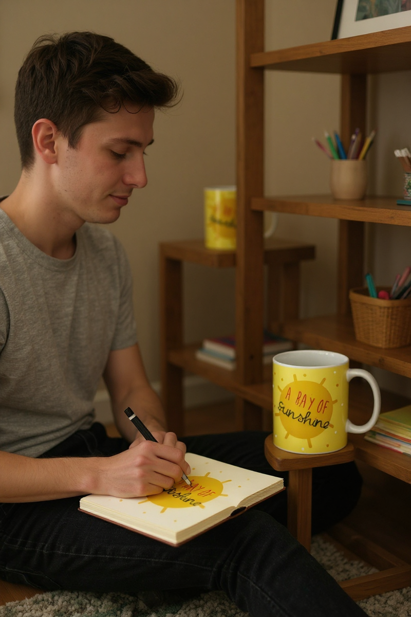 Little Miss A Ray of Sunshine Ceramic Mug | Gift for Fans