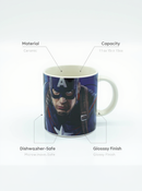 Civil War Sentinel Captain America Ceramic Mug | Gift for Marvel Fans