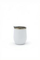 White Elegance Stemless Tumbler | Perfect for Travelling