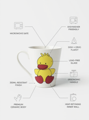 Cute Quackling Duckling Ceramic Mug | Gift for Animal Lovers
