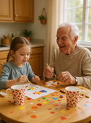 Red and White Heart Pattern Tall Mug