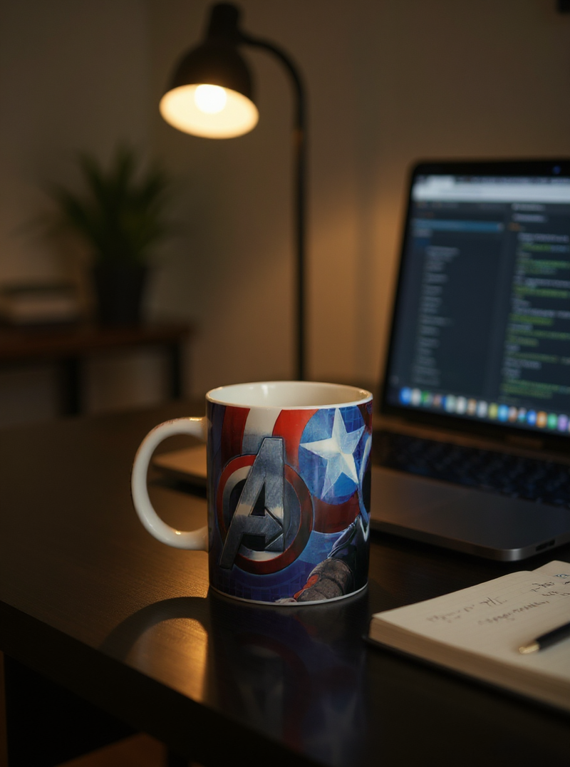 Civil War Sentinel Captain America Ceramic Mug | Gift for Marvel Fans