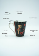 Betty Boop Kisses Polka Dot Ceramic Mug