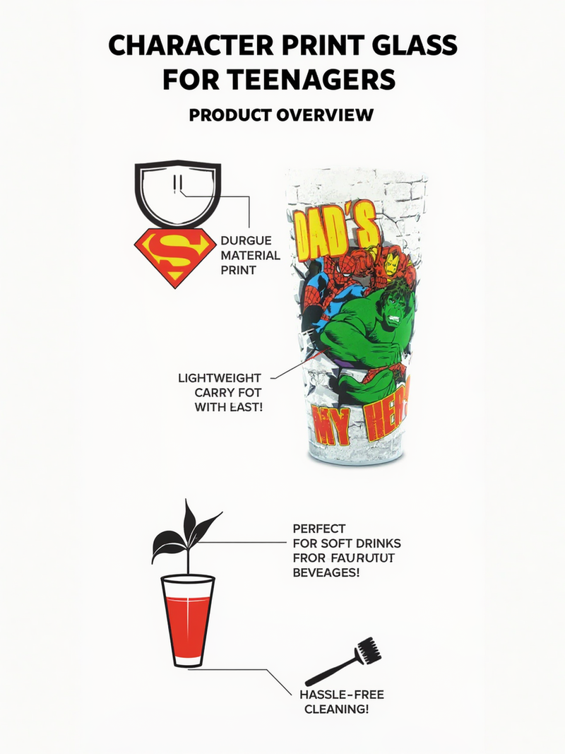 Marvel Comics 'Dad's My Hero' Durable Plastic Cup