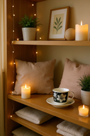 Black and White Lily Elegance Cup and Saucer Set