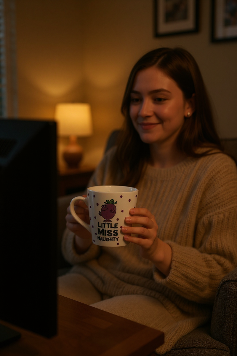 Little Miss Naughty Polka Dots Mischief Mug
