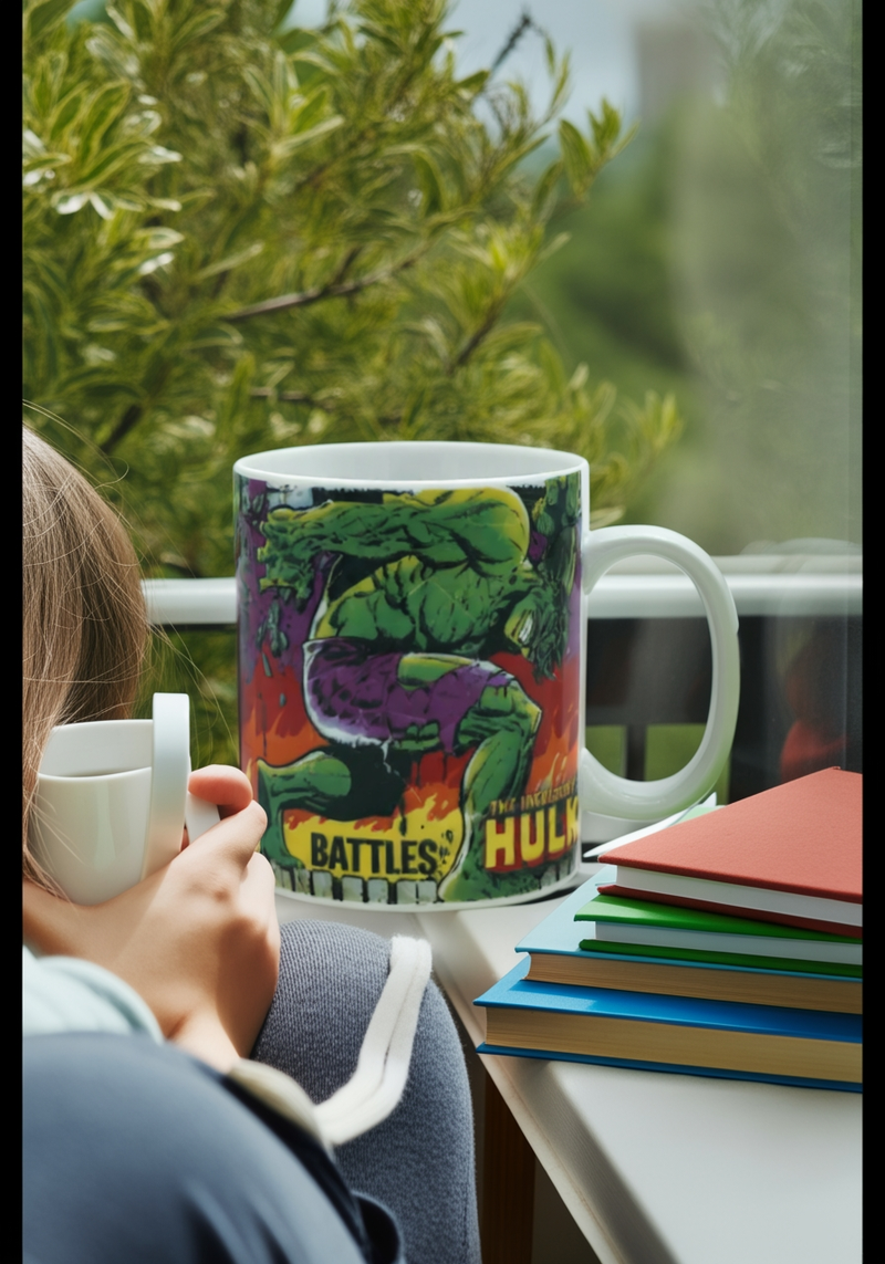 Marvel Battles Hulk Ceramic Mug | Gift for Marvel Fans&nbsp;&nbsp;