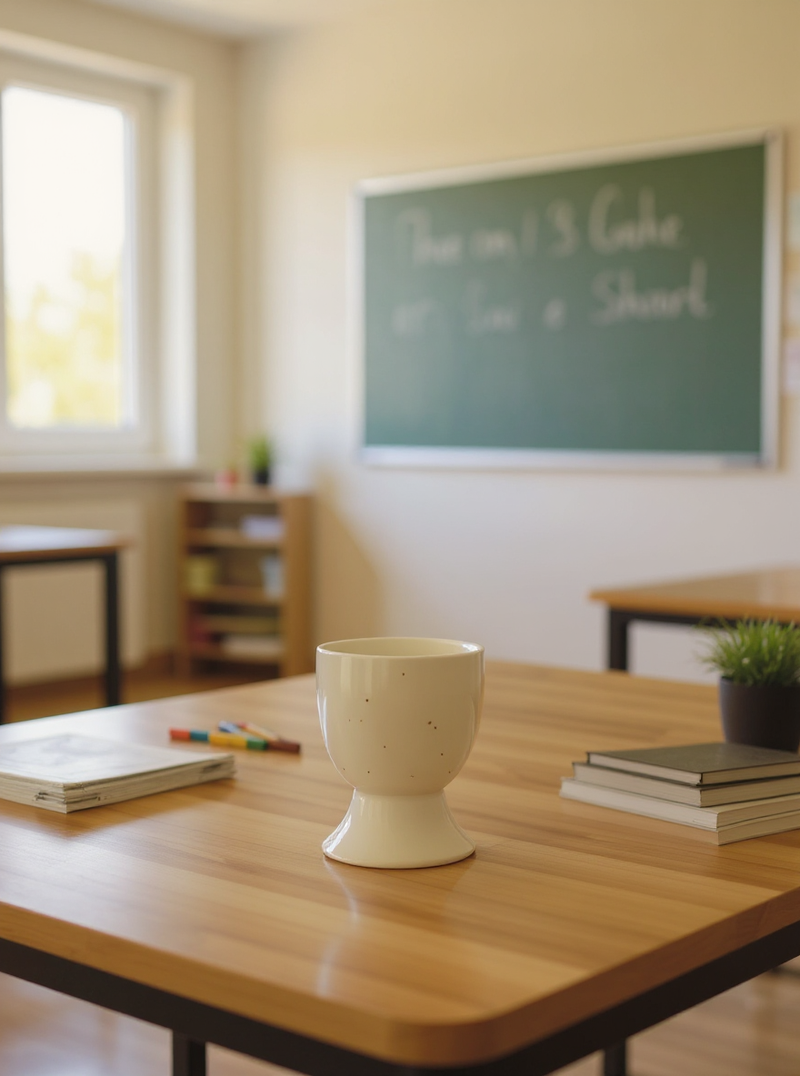 Classic Off-White Ceramic Egg Cup