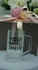 Little Miss 'You Are Perfect For Me!' Sweetheart Glass Mug