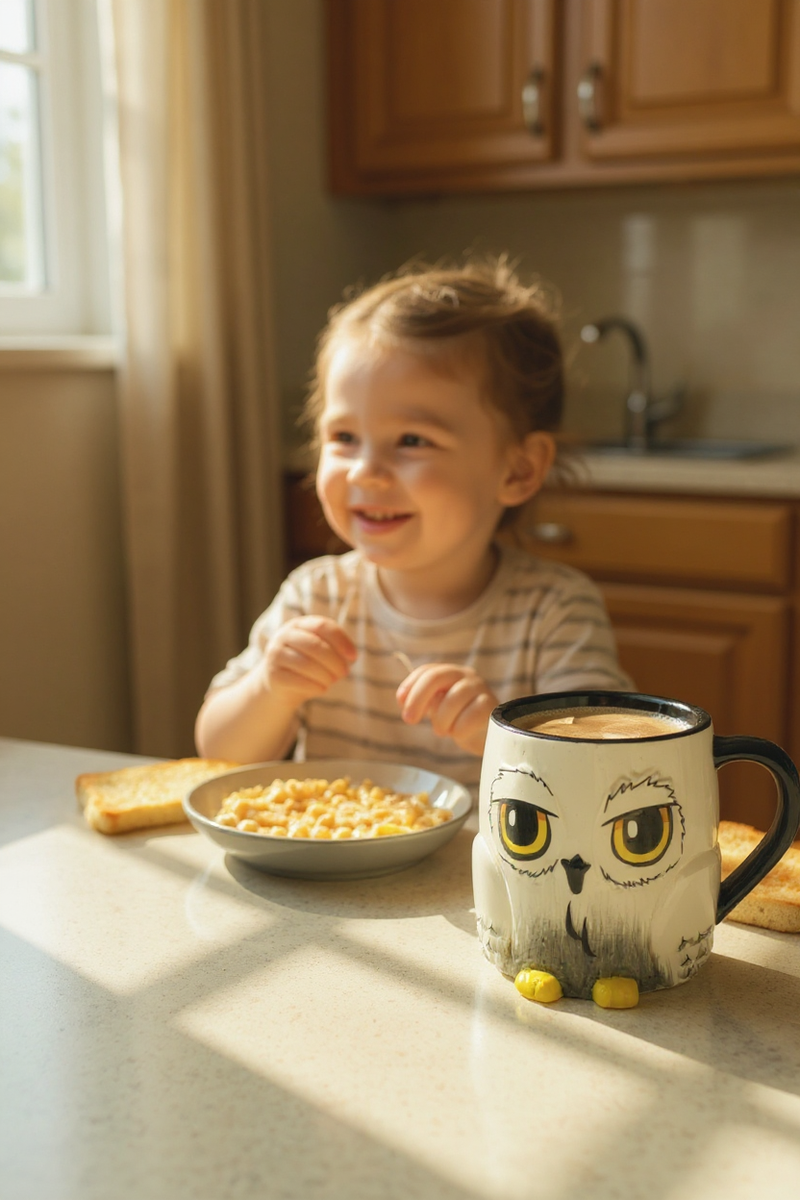 Owl Guardian 3D Ceramic Mug | Gift for Nature Lovers