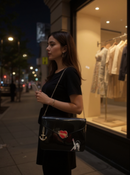 Betty Boop Black Heartbreaker clutch bag