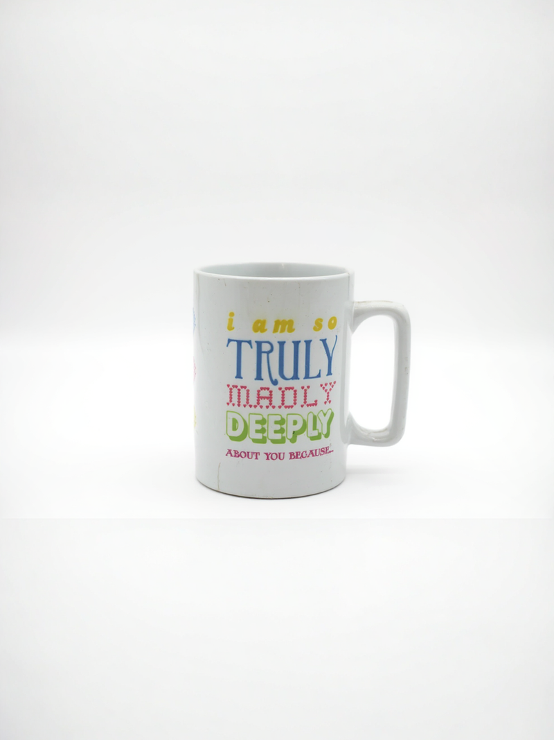 Truly Madly Deeply Love Ceramic Mug | Gift for Romantic Souls