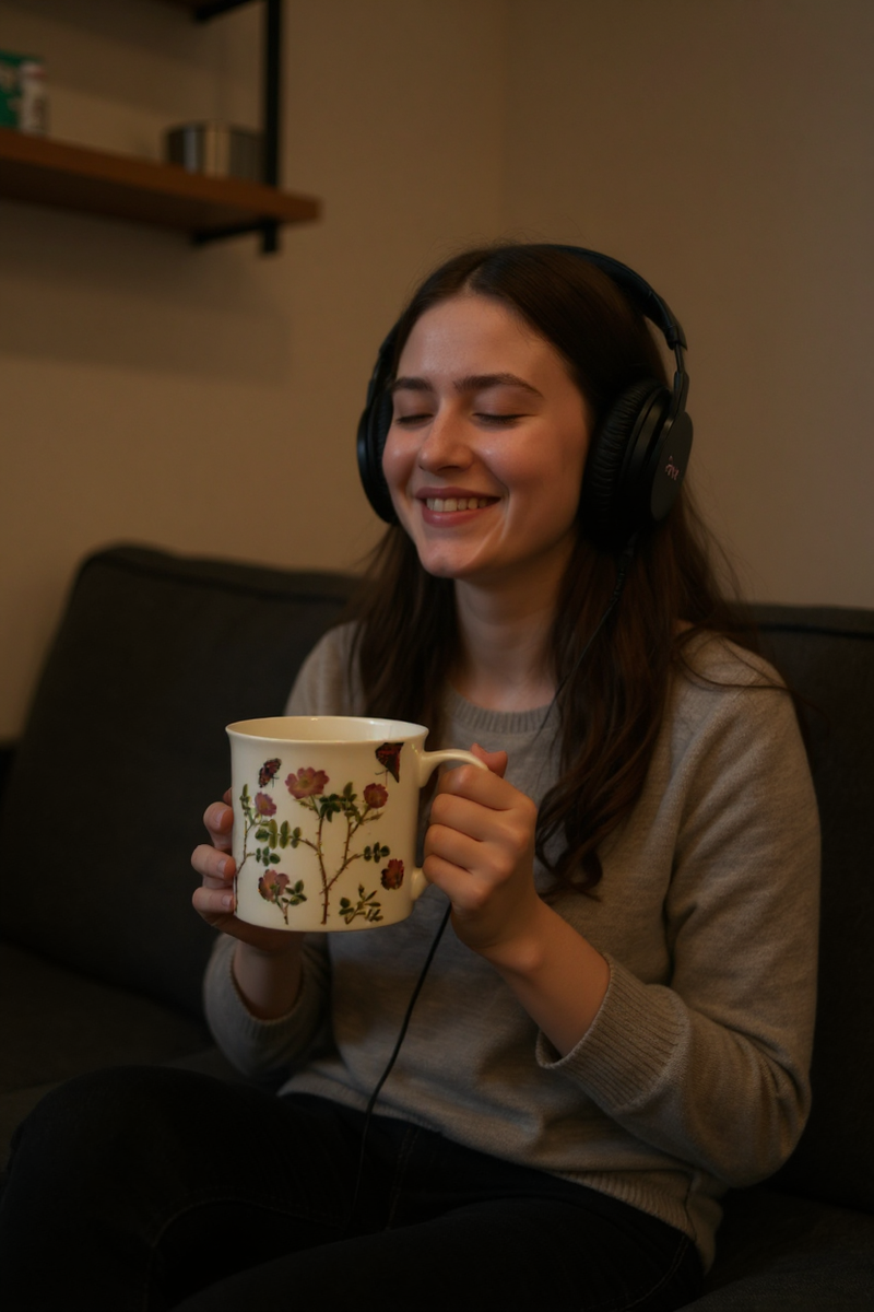 White Floral Blossom Ceramic Mug