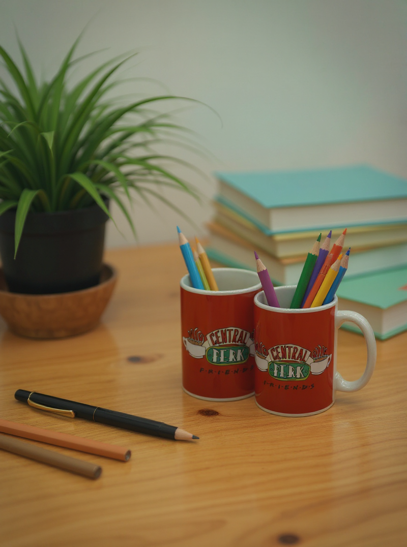 Friends Theme Central Perk Red Ceramic Cup | Gift for Fans&nbsp;