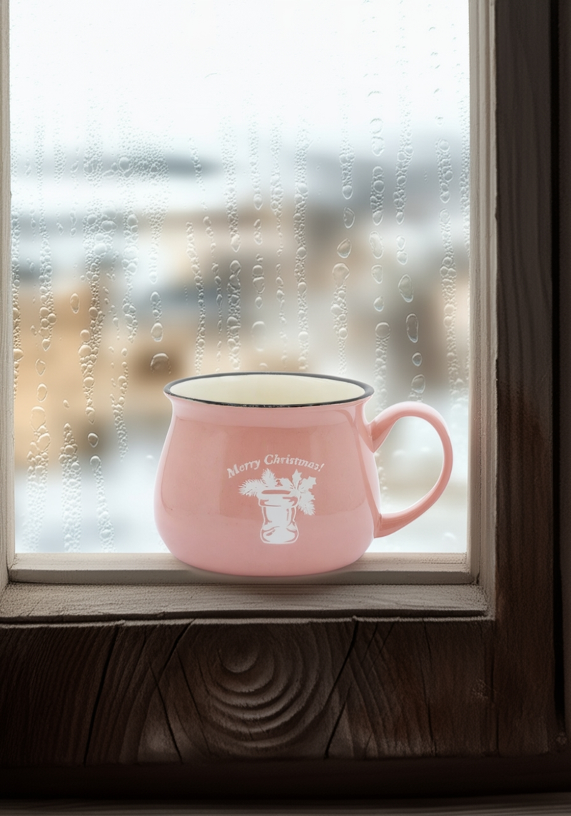 Merry Christmas Classic Pink Cheer Mug