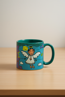 Whimsical Angel Best Grandad Cartoon Mug