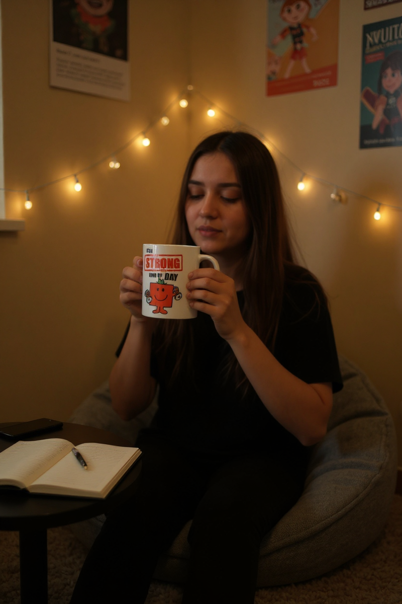 Little Miss Power Unleashed Ceramic White Mug