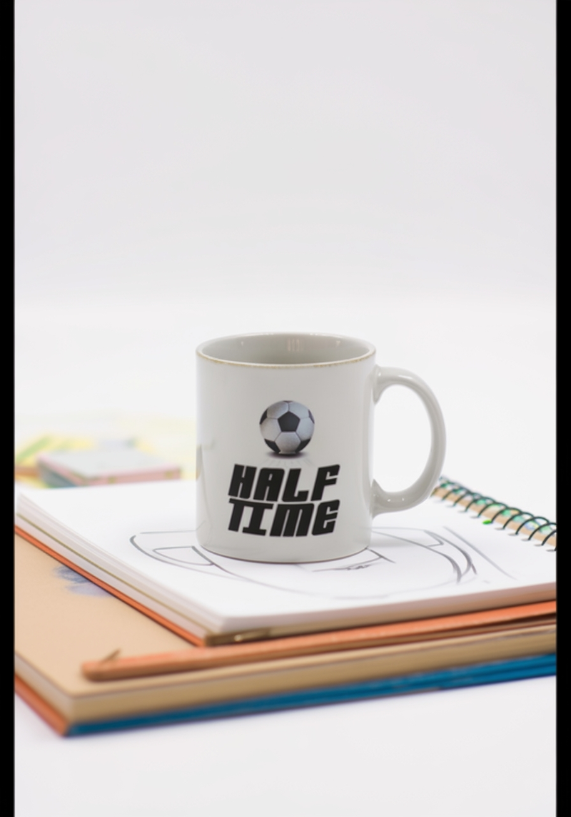 Half Time & Full Time Soccer Mug | Gift for Football Fans