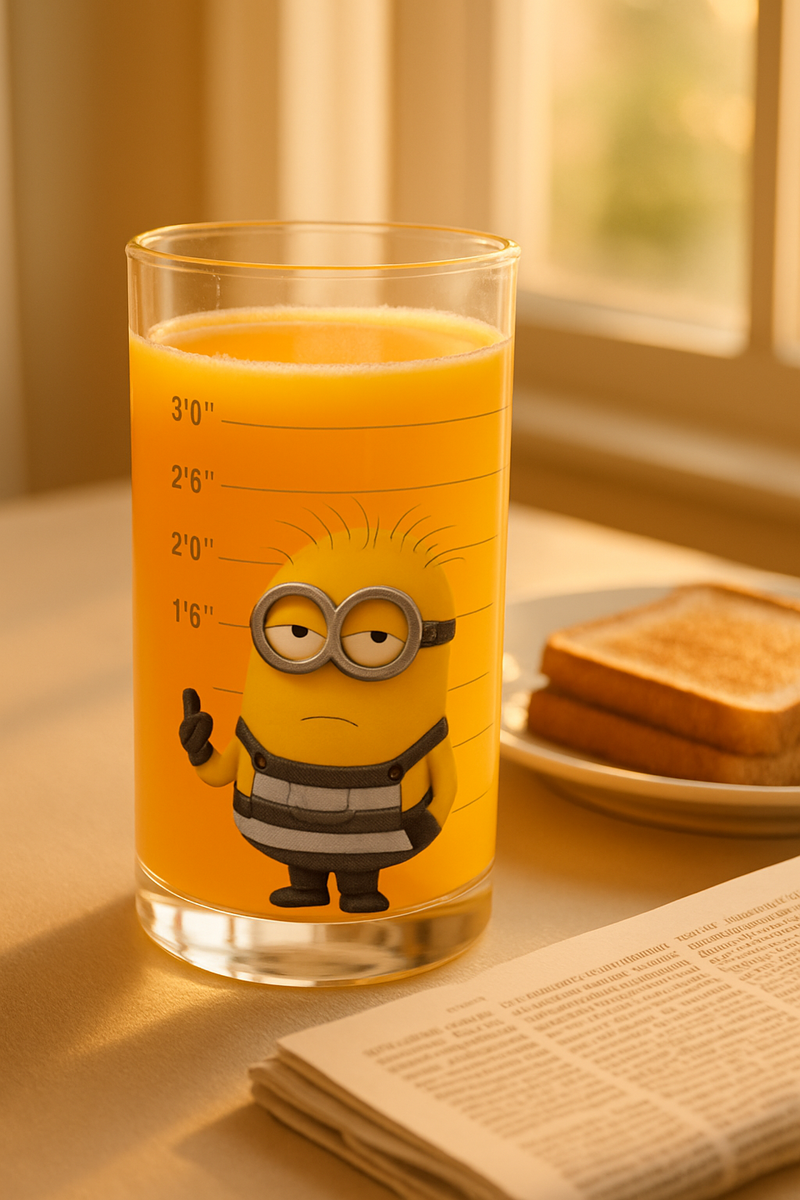 Minions Prison Mugshot Glasses