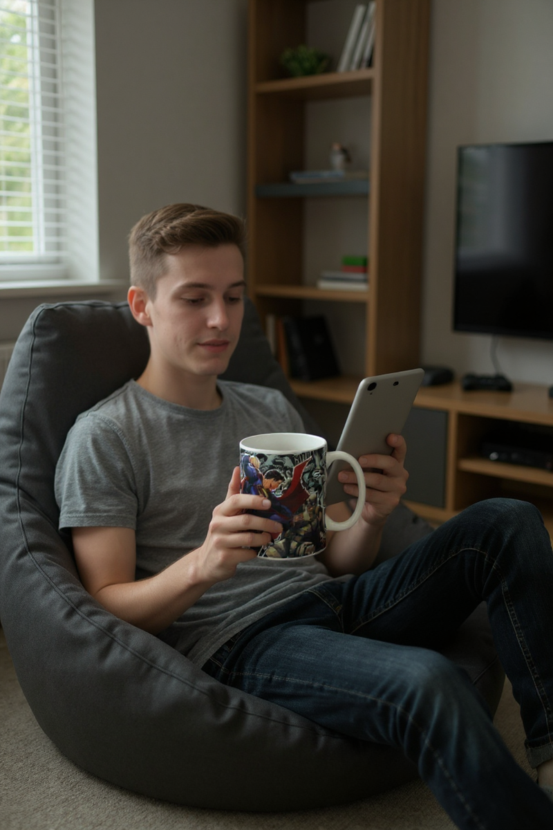 Superman Character Ceramic Mug | Gift for DC Fans&nbsp;