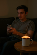 Red-Rimmed Cozy Haven Mug | Perfect for Coffee Lovers