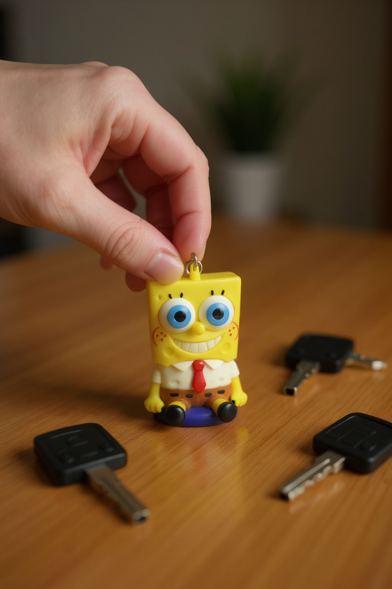 SpongeBob's Happy Place Cheerful Keychain