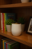 White Elegance Stemless Tumbler | Perfect for Travelling