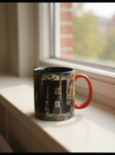 Marvel Icon Black Mug &amp; Red Socks Gift Set | Gift for Marvel Fans