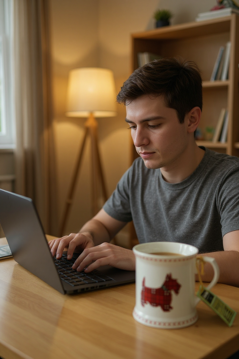 Scottie Plaid Ceramic Mug&nbsp;
