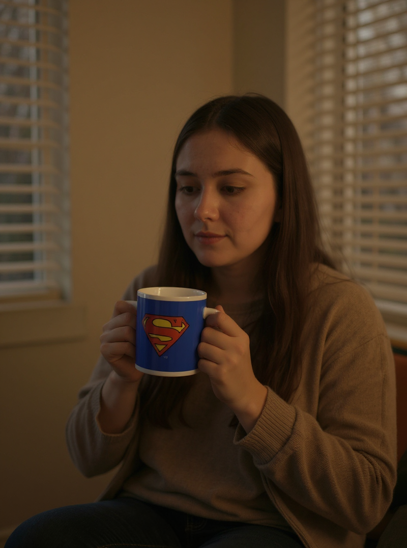 Superman Crest Valor Ceramic Mug