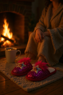 Trolls 'Sparkle &amp; Snuggle' Cozy Slippers