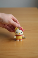 Hello Kitty Pink Bow Charm Keychain