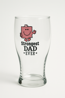 Little Miss Strongest Dad Ever Glass | Gift for Dads&nbsp;