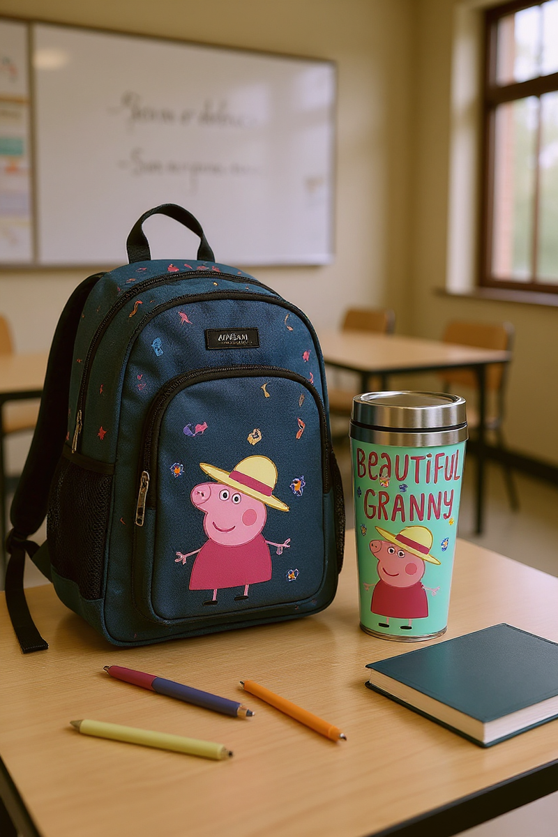 Peppa Pig Beautiful Granny Travel Tumbler | Gift for Peppa Pig Fans