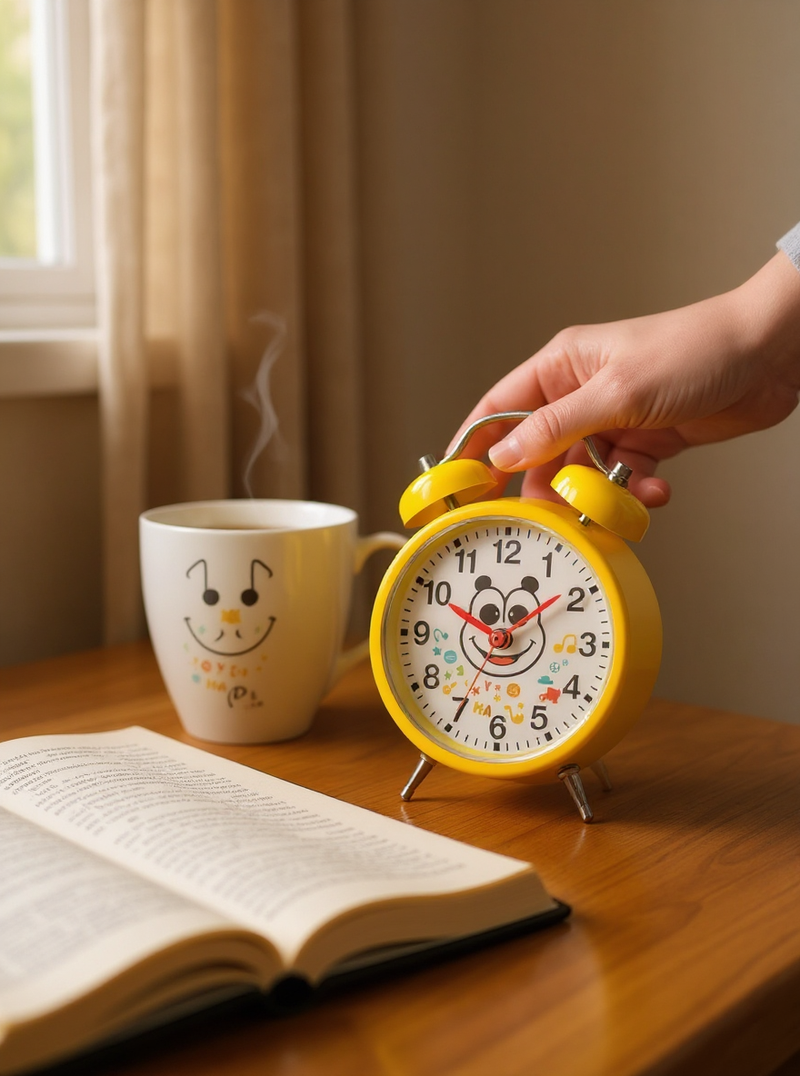 Classic Dawn Yellow Alarm Clock | Gift for Timeless Style Lovers