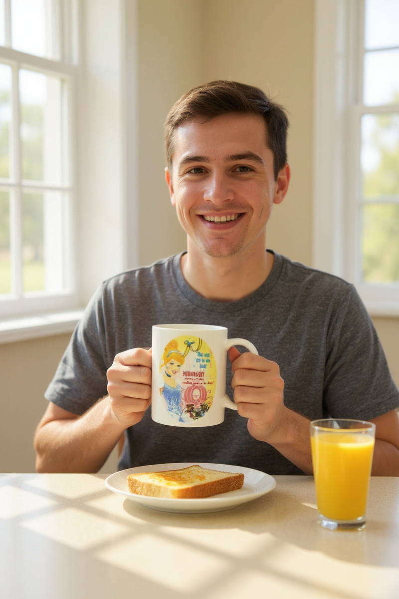 Disney Princess Cinderella Ceramic Mug | Gift for Disney Fans