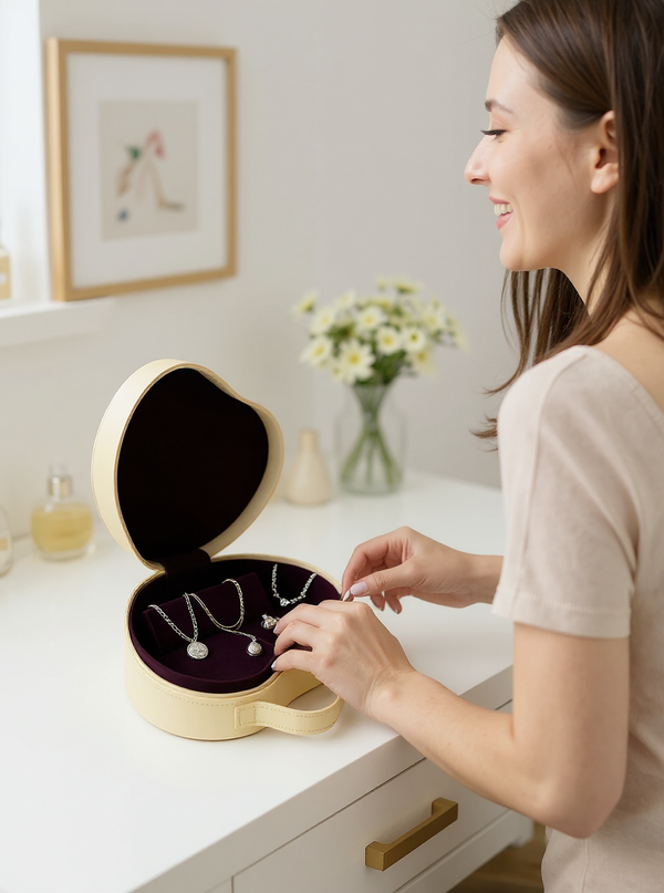 Hello Kitty Heart-Shaped Cupcake Jewelry Case