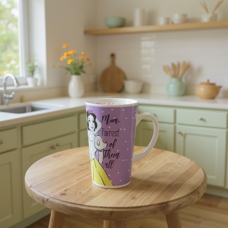 Disney Princess Snow White Pink Mug & Socks Gift Set – “Mum Fairest of Them All