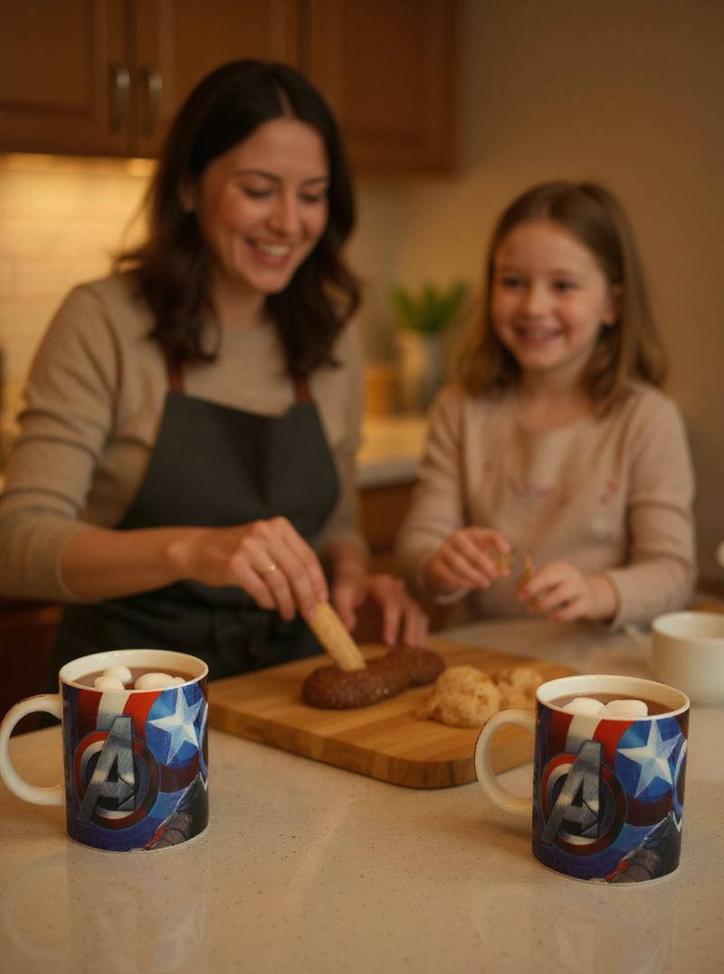 Civil War Sentinel Captain America Ceramic Mug | Gift for Marvel Fans