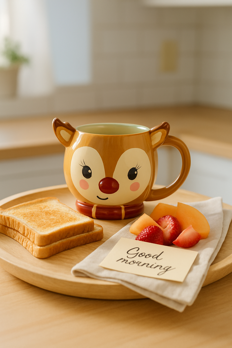 3D Reindeer Festive Ceramic Mug | Gift for Christmas Lovers